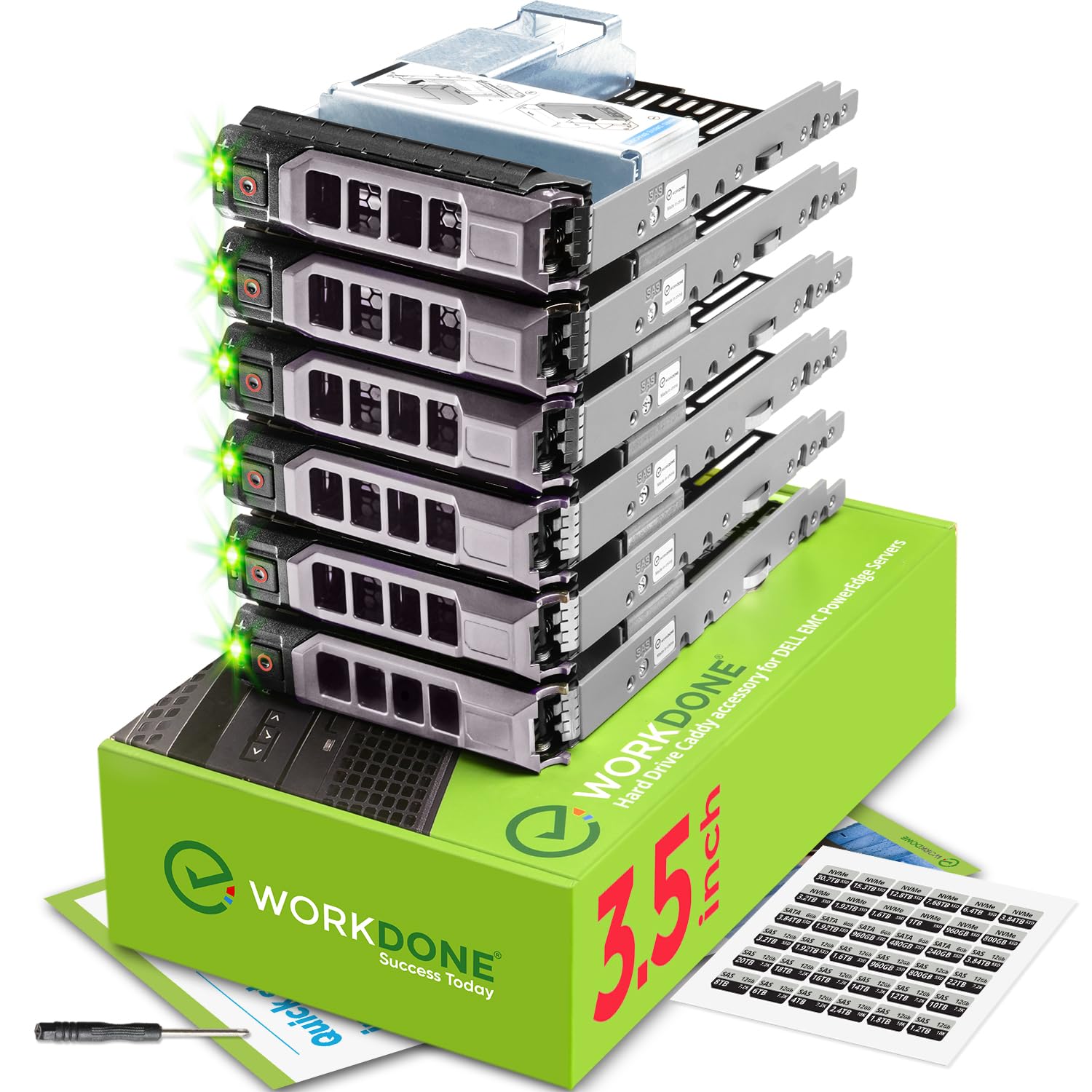 Amazon.com: WORKDONE 6-Pack - 3.5
